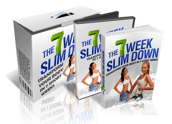 7 Week Slim Down eBook cover – natural weight loss and fitness program