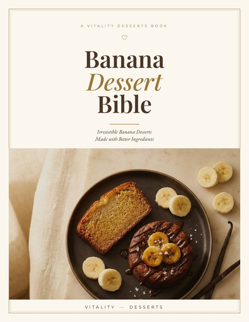 Banana Dessert Bible cover — A Vitality Desserts Book