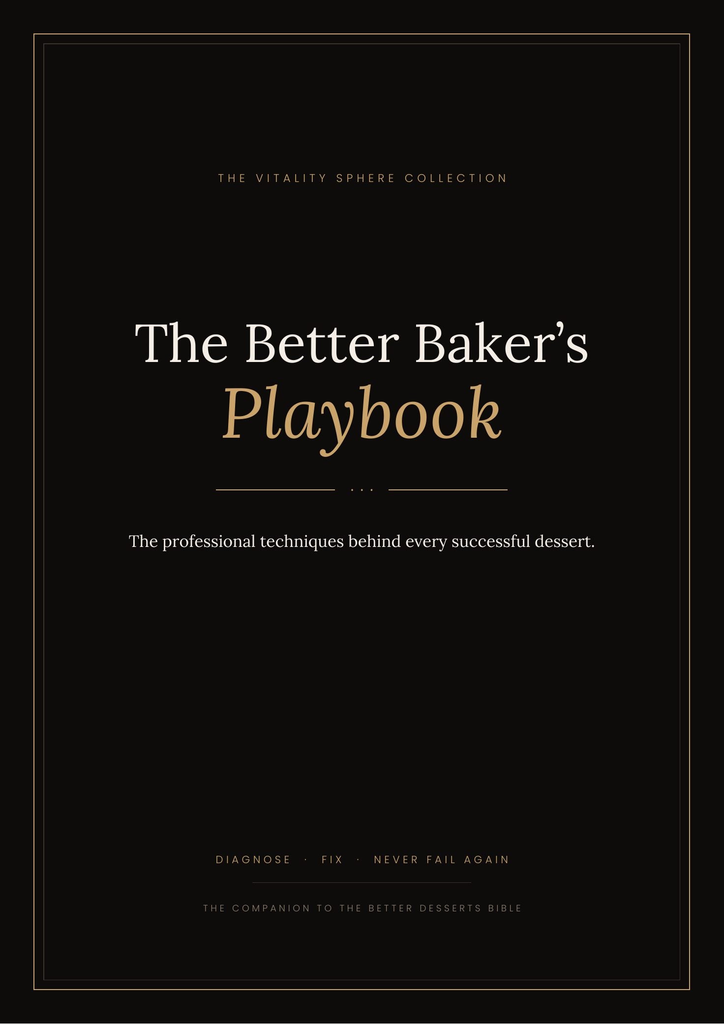 The Better Baker’s Playbook — cover